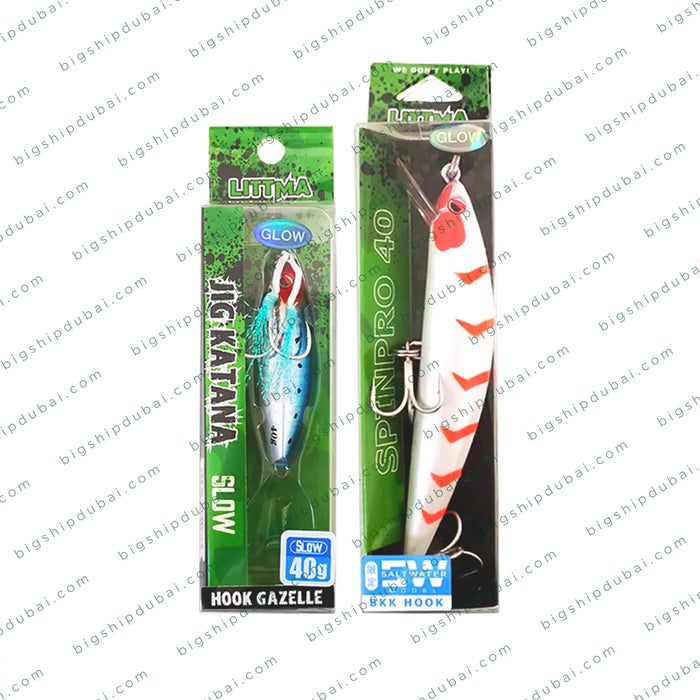 Proven fishing lures for kingfish – jig and hard bait designed for maximum strikes and action.