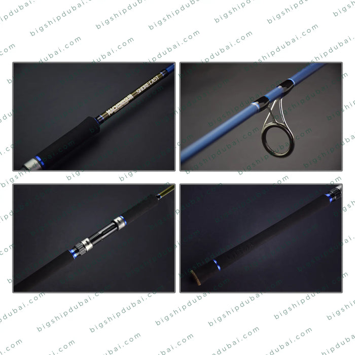 Heavy-duty fishing rod for kingfish ā durable, high-performance design for casting and jigging.