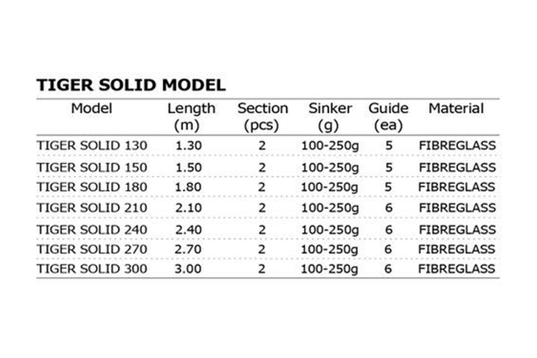 Tiger Solid Fishing Rod