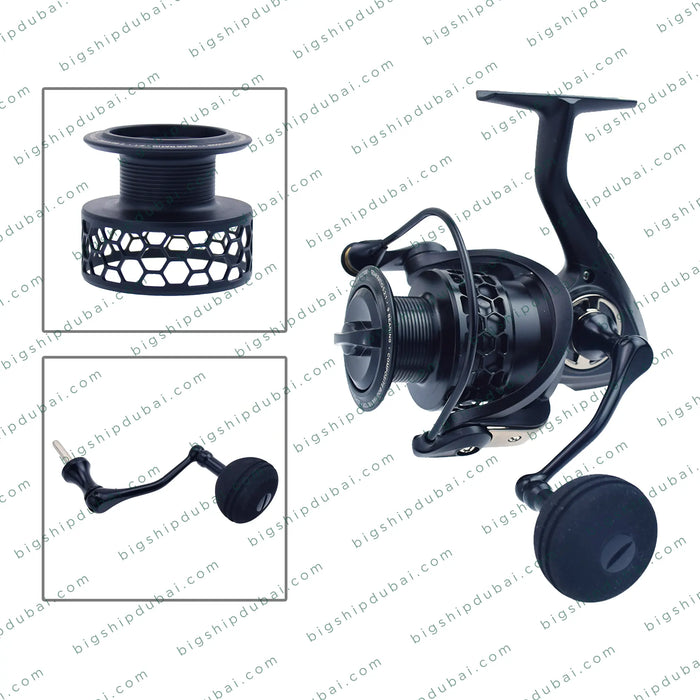 Saltwater jigging reel – smooth drag, high gear ratio, and corrosion-resistant for big game fishing.