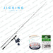 Jigging Combo #1 – High-performance saltwater fishing set with rod, reel, line, jigs, and swivels for deep-sea jigging.