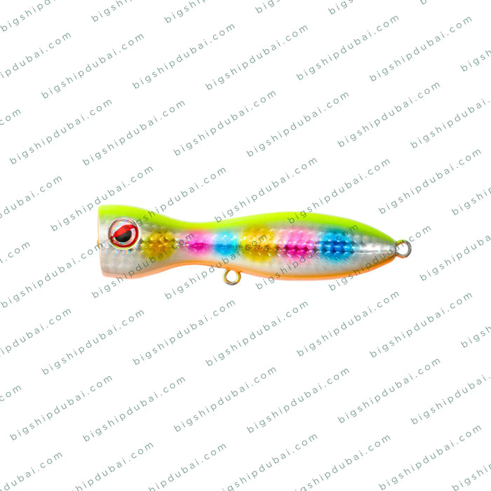 Colorful fishing lure on a white background with 'bigshipdubai.com' watermark.
